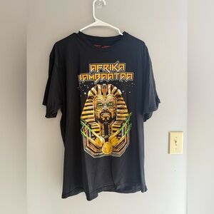 Control Industry Afrika Bambaataa Pharaoh T Shirt Black Size XL Short Sleeve